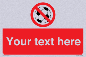 Custom No Ball Games Sign